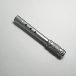 CNC lathe parts with knurl made from aluminum